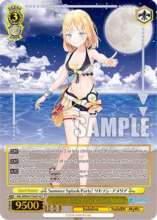 Image of Summer Splash Party! Watson Amelia (HLP) (HOL/WE44-E12HLP HLP) - hololive production Summer Collection Premium Booster