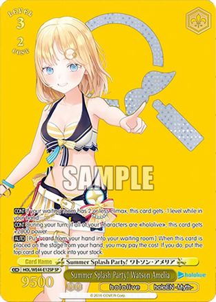 Image of Summer Splash Party! Watson Amelia (SP) (HOL/WE44-E12SP SP) - hololive production Summer Collection Premium Booster