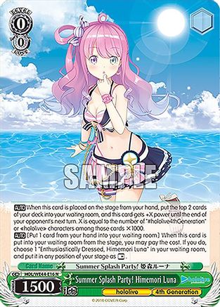 Image of Summer Splash Party! Himemori Luna (HOL/WE44-E16 N) - hololive production Summer Collection Premium Booster