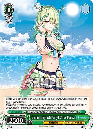 Image of Summer Splash Party! Ceres Fauna (HOL/WE44-E18 N) - hololive production Summer Collection Premium Booster