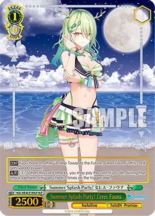 Image of Summer Splash Party! Ceres Fauna (HLP) (HOL/WE44-E18HLP HLP) - hololive production Summer Collection Premium Booster