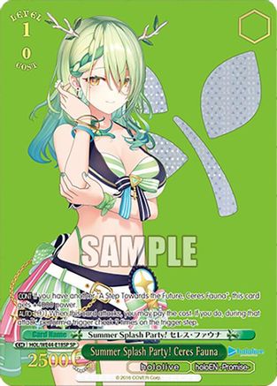 Image of Summer Splash Party! Ceres Fauna (SP) (HOL/WE44-E18SP SP) - hololive production Summer Collection Premium Booster