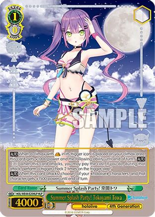 Image of Summer Splash Party! Tokoyami Towa (HLP) (HOL/WE44-E20HLP HLP) - hololive production Summer Collection Premium Booster