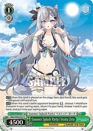 Image of Summer Splash Party! Vestia Zeta (HOL/WE44-E21 N) - hololive production Summer Collection Premium Booster