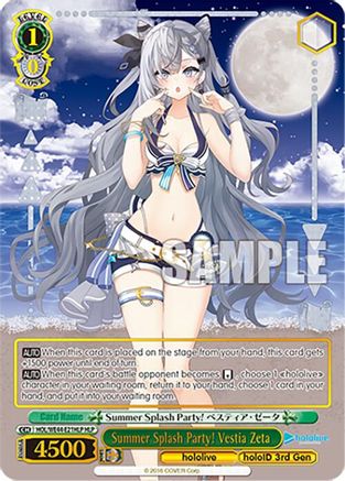 Image of Summer Splash Party! Vestia Zeta (HLP) (HOL/WE44-E21HLP HLP) - hololive production Summer Collection Premium Booster