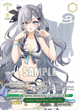 Image of Summer Splash Party! Vestia Zeta (SP) (HOL/WE44-E21SP SP) - hololive production Summer Collection Premium Booster