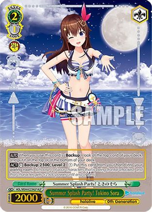 Image of Summer Splash Party! Tokino Sora (HLP) (HOL/WE44-E23HLP HLP) - hololive production Summer Collection Premium Booster