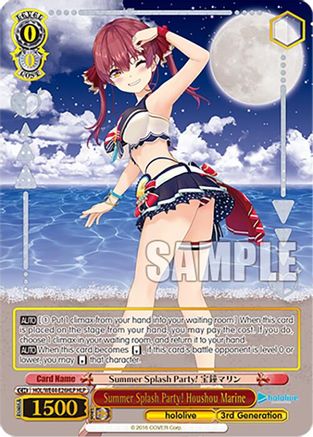 Image of Summer Splash Party! Houshou Marine (HLP) (HOL/WE44-E26HLP HLP) - hololive production Summer Collection Premium Booster