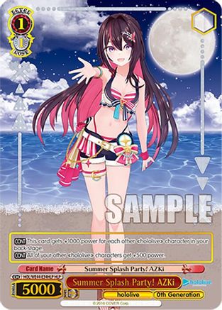 Image of Summer Splash Party! AZKi (HLP) (HOL/WE44-E34HLP HLP) - hololive production Summer Collection Premium Booster