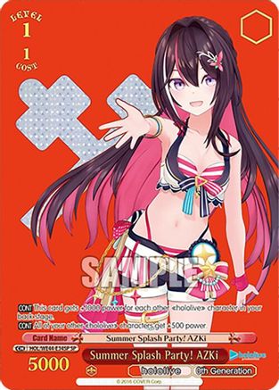 Image of Summer Splash Party! AZKi (SP) (HOL/WE44-E34SP SP) - hololive production Summer Collection Premium Booster