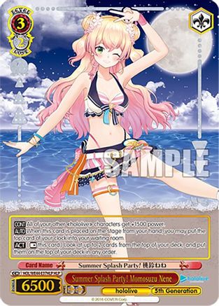 Image of Summer Splash Party! Momosuzu Nene (HLP) (HOL/WE44-E37HLP HLP) - hololive production Summer Collection Premium Booster