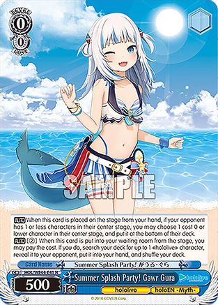 Image of Summer Splash Party! Gawr Gura (HOL/WE44-E41 N) - hololive production Summer Collection Premium Booster
