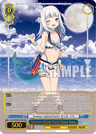 Image of Summer Splash Party! Gawr Gura (HLP) (HOL/WE44-E41HLP HLP) - hololive production Summer Collection Premium Booster
