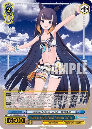 Image of Summer Splash Party! Ninomae Ina'nis (HLP) (HOL/WE44-E49HLP HLP) - hololive production Summer Collection Premium Booster
