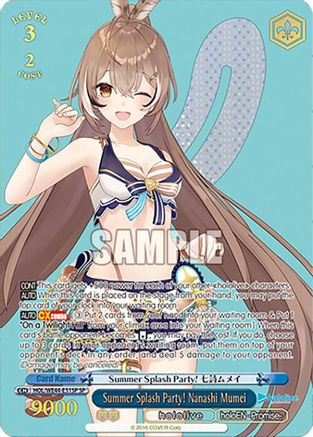 Image of Summer Splash Party! Nanashi Mumei (SP) (HOL/WE44-E51SP SP) - hololive production Summer Collection Premium Booster