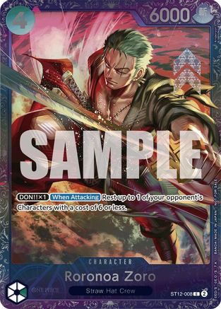Image of Roronoa Zoro (Treasure Cup 2024) (ST12-008) - One Piece Promotion Cards Foil