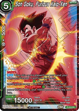 Image of Son Goku, Furious Kaio-Ken (Deluxe Pack 2024 Vol.1) (P-414) - Promotion Cards