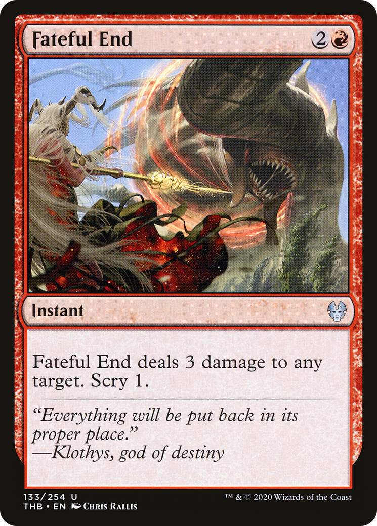 Image of Fateful End (THB-133) - Theros Beyond Death Foil