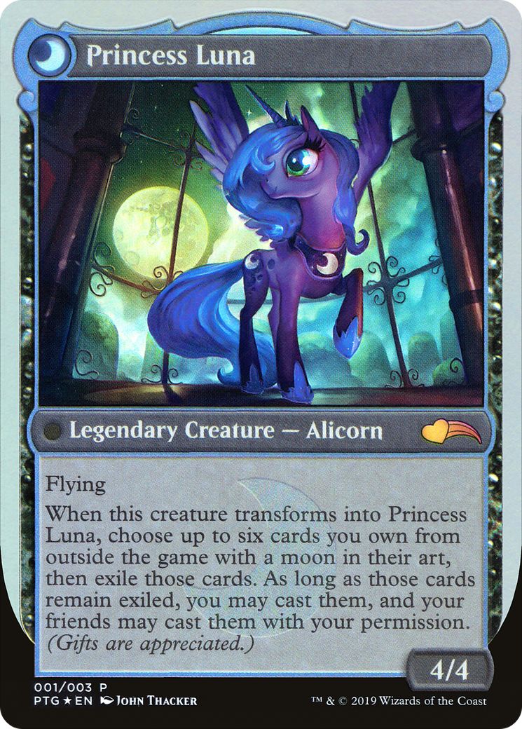 Image of Nightmare Moon // Princess Luna (PTG-001) - Ponies: The Galloping: (waxingandwaningmoondfc) Foil