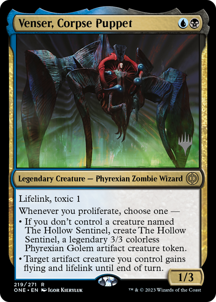 Image of Venser, Corpse Puppet (PPONE-219) - Phyrexia: All Will Be One Promos Foil
