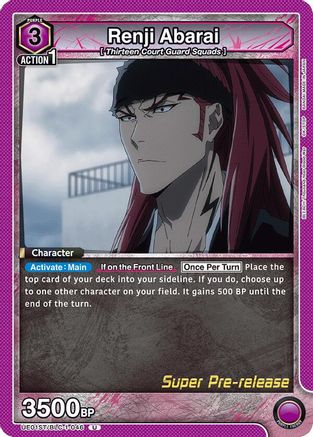 Image of Renji Abarai (046) (UE01ST/BLC-1-046) - UE01ST BLEACH ThousandYear Blood War Super PreRelease Starter Deck