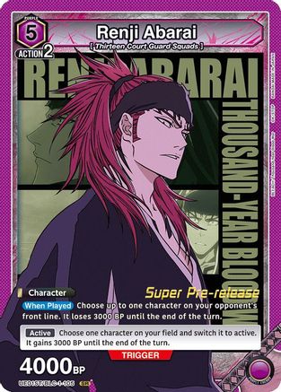 Image of Renji Abarai (105) (UE01ST/BLC-1-105) - UE01ST BLEACH ThousandYear Blood War Super PreRelease Starter Deck