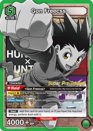 Image of Gon Freecss (102) (UE02ST/HTR-1-102) - UE02ST HUNTER X HUNTER Super PreRelease Starter Deck Foil