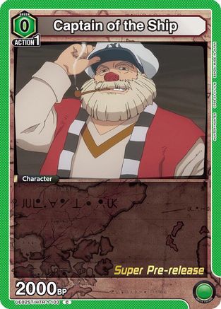 Image of Captain of the Ship (UE02ST/HTR-1-103) - UE02ST HUNTER X HUNTER Super PreRelease Starter Deck