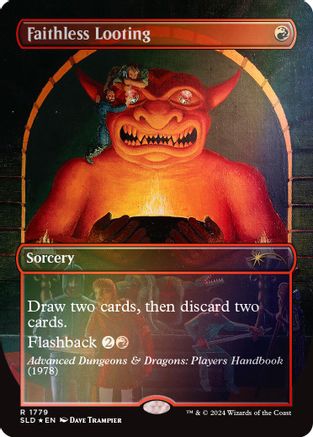 Image of Faithless Looting (Rainbow Foil) (SLD-1779) - Secret Lair Drop Series Foil