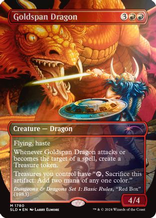 Image of Goldspan Dragon (Rainbow Foil) (SLD-1780) - Secret Lair Drop Series Foil