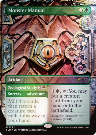 Image of Monster Manual (Rainbow Foil) (SLD-1782) - Secret Lair Drop Series Foil