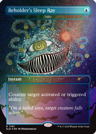Image of Beholder's Sleep Ray - Stifle (Rainbow Foil) (SLD-1787) - Secret Lair Drop Series Foil