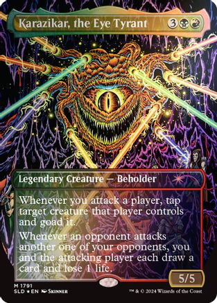 Image of Karazikar, the Eye Tyrant (Rainbow Foil) (SLD-1791) - Secret Lair Drop Series Foil
