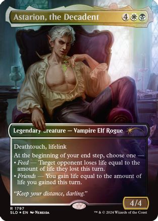 Image of Astarion, the Decadent (Rainbow Foil) (SLD-1797) - Secret Lair Drop Series Foil