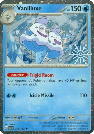 Image of Vanilluxe (Holiday Calendar) 045/182  - Holofoil Miscellaneous Cards & Products - Uncommon