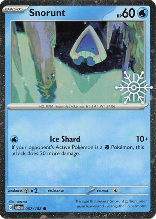 Image of Snorunt 037/182  - Holofoil Miscellaneous Cards & Products - Common