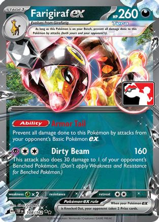 Image of Farigiraf ex 108/162  - Holofoil Prize Pack Series Cards - Double Rare