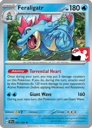 Image of Feraligatr 041/162  Prize Pack Series Cards - Rare