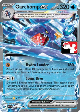 Image of Garchomp ex 038/182  - Holofoil Prize Pack Series Cards - Double Rare