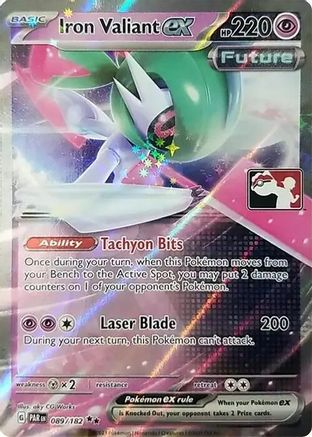 Image of Iron Valiant ex 089/182  - Holofoil Prize Pack Series Cards - Double Rare