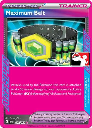 Image of Maximum Belt 154  - Holofoil Prize Pack Series Cards - ACE SPEC Rare