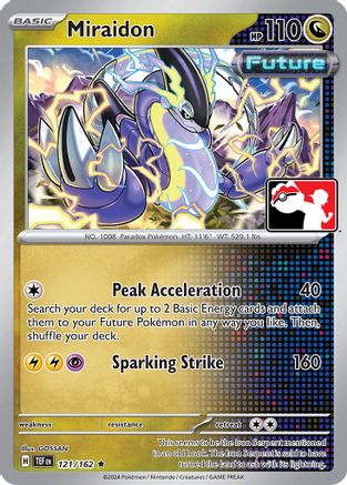 Image of Miraidon 121/162  Prize Pack Series Cards - Rare
