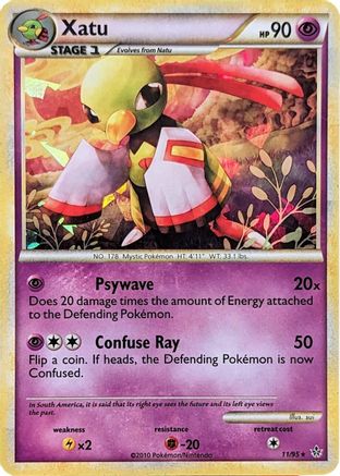 Image of Xatu (Cracked Ice Holo) 011/95  - Holofoil Blister Exclusives - Holo Rare