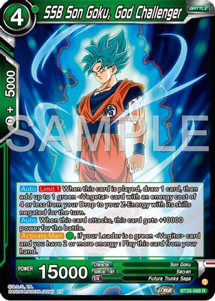 Image of SSB Son Goku, God Challenger (BT26-068) - Ultimate Advent
