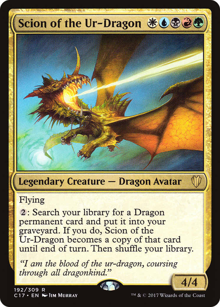 Image of Scion of the Ur-Dragon (C17-192) - Commander 2017