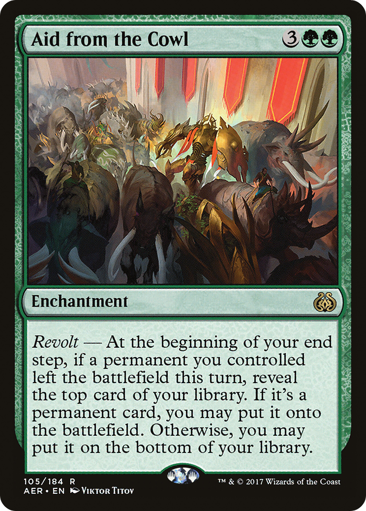 Image of Aid from the Cowl (AER-105) - Aether Revolt