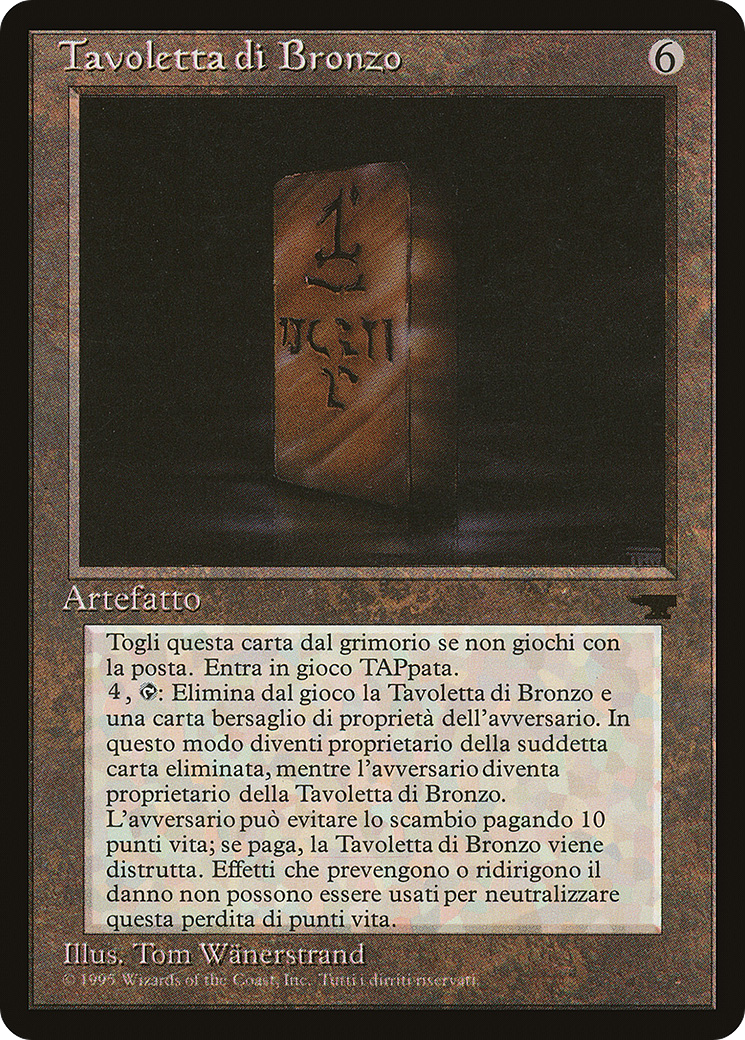 Image of Bronze Tablet (Italian) - 