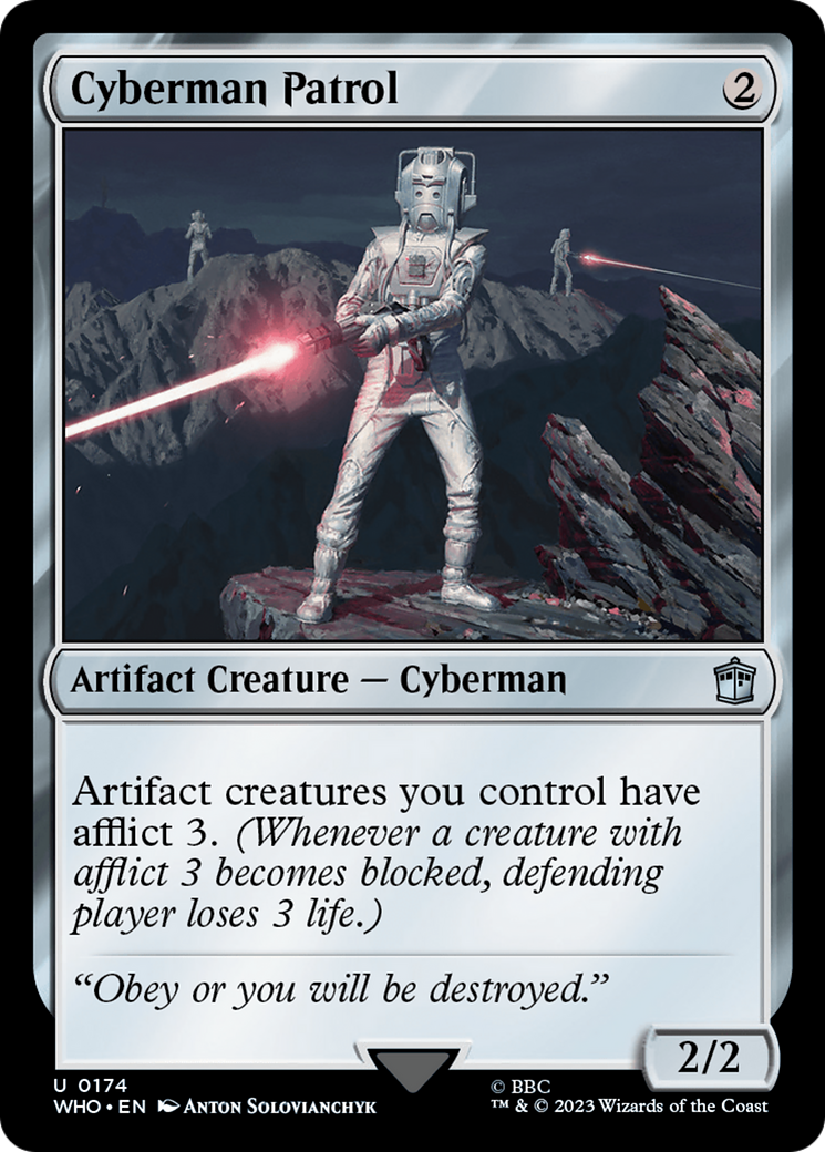 Image of Cyberman Patrol (WHO-174) - Doctor Who Foil