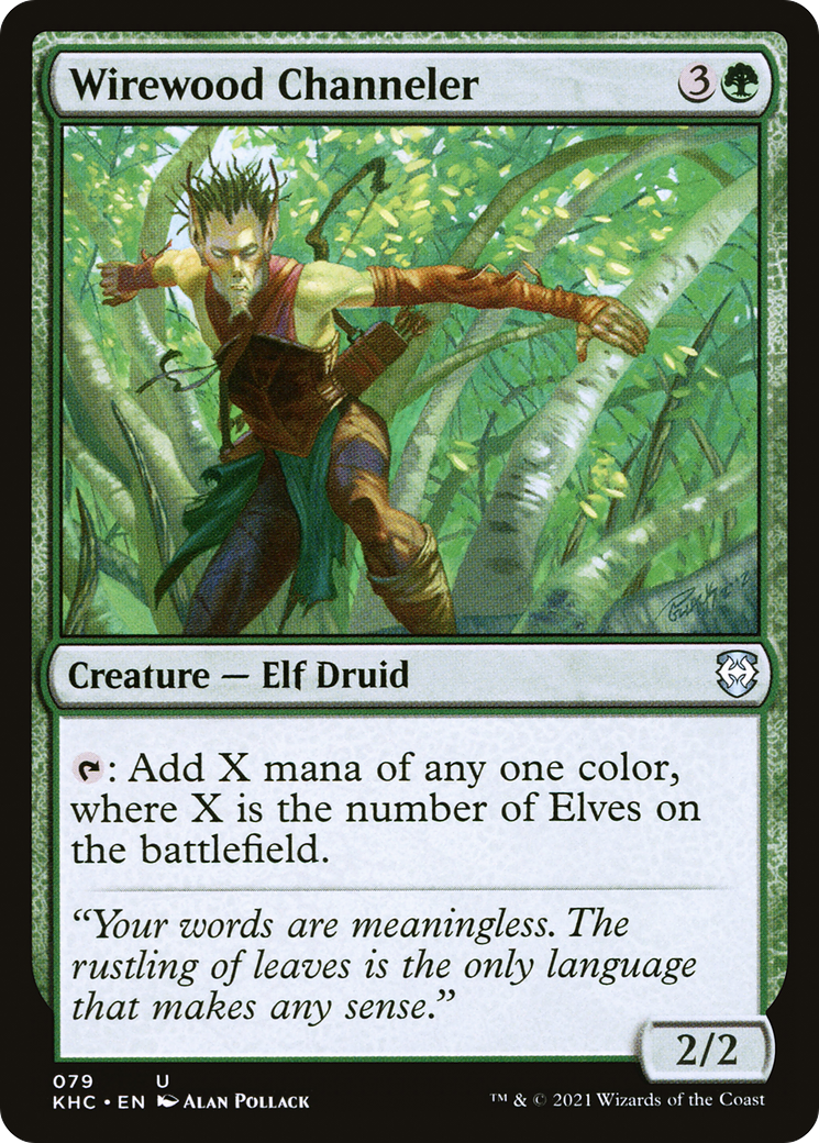 Image of Wirewood Channeler (KHC-079) - Kaldheim Commander