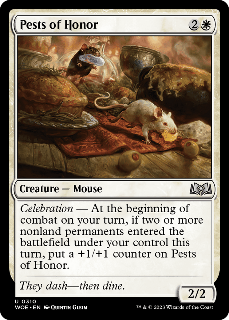Image of Pests of Honor (WOE-310) - Wilds of Eldraine Foil